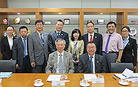 Delegates from Jinan University pose for a group photo with members of CUHK